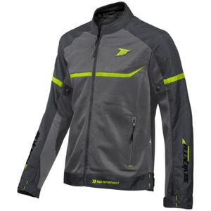 Bunda na motorku SEVENTY DEGREES SD-JR30.1 Mojave šedo-fluo žlutá