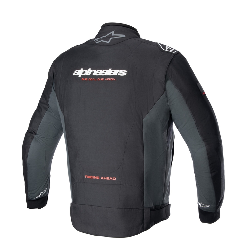 Bunda na motorku Alpinestars Monza Sport černo-šedo-červeno-bílá