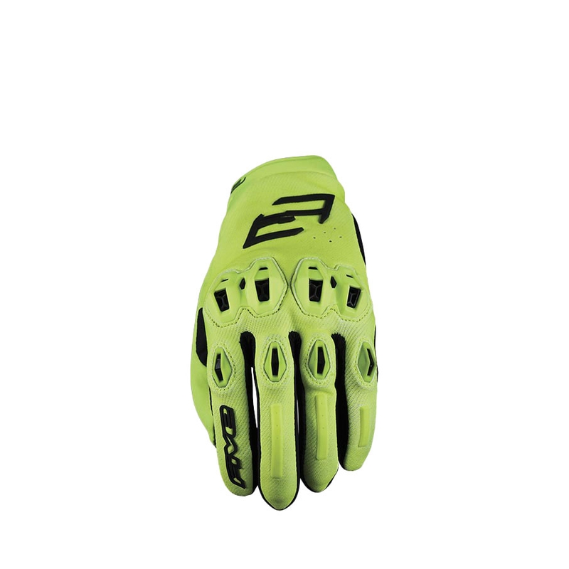 Rukavice na motorku FIVE Stunt Evo2 fluo žluté