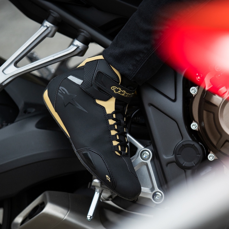 Dámské boty na motorku Alpinestars Stella Sektor černo-champagne