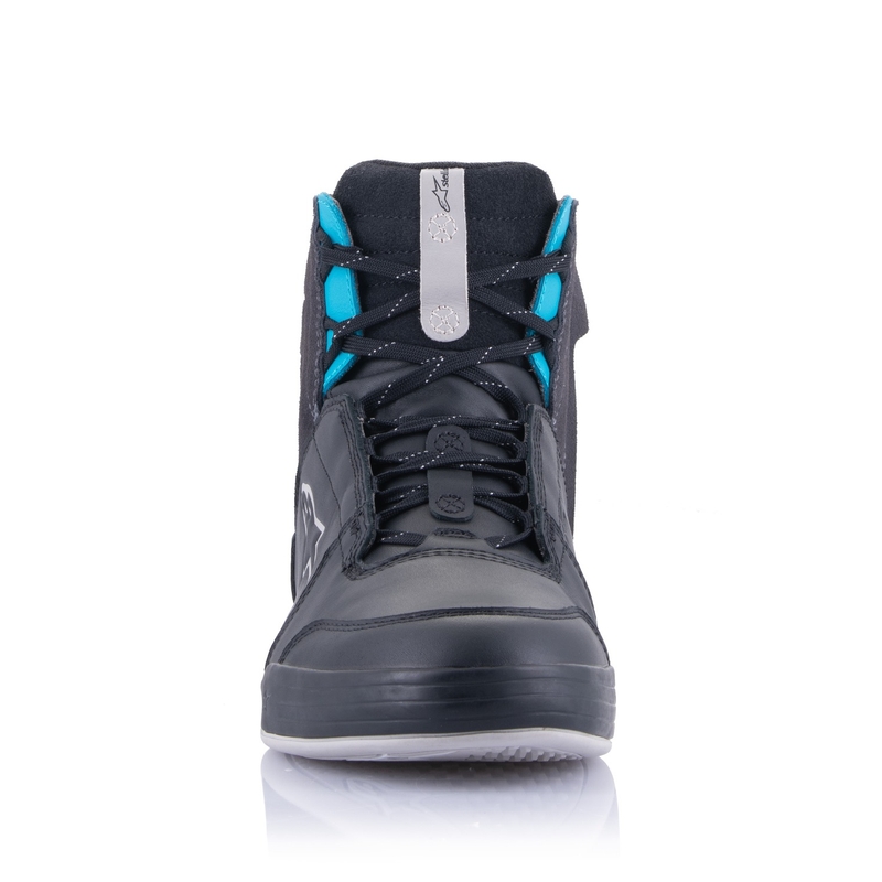 Dámské boty na motorku Alpinestars Stella Chrome Drystar černo-šedo-modré