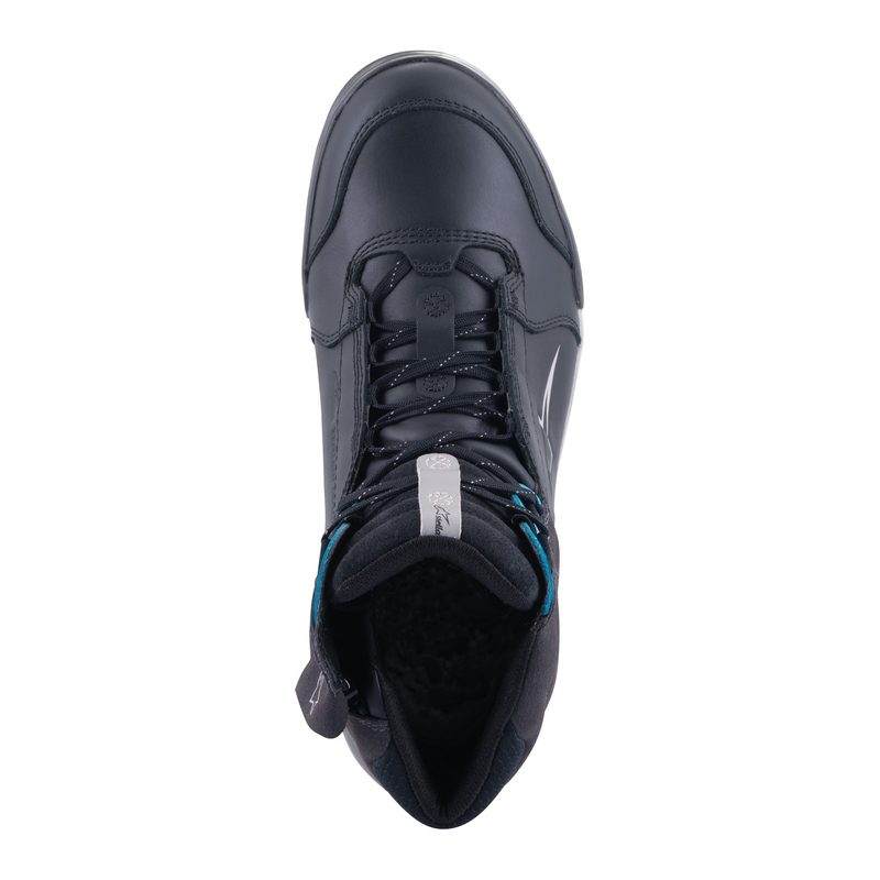 Dámské boty na motorku Alpinestars Stella Chrome Drystar černo-šedo-modré