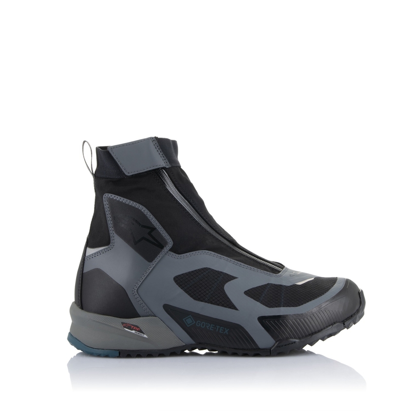 Boty na motorku Alpinestars CR-8 Gore-Tex černo-šedo-modré