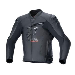 Kožená bunda na motorku  Alpinestars GP plus R 4 Airflow černo-černá