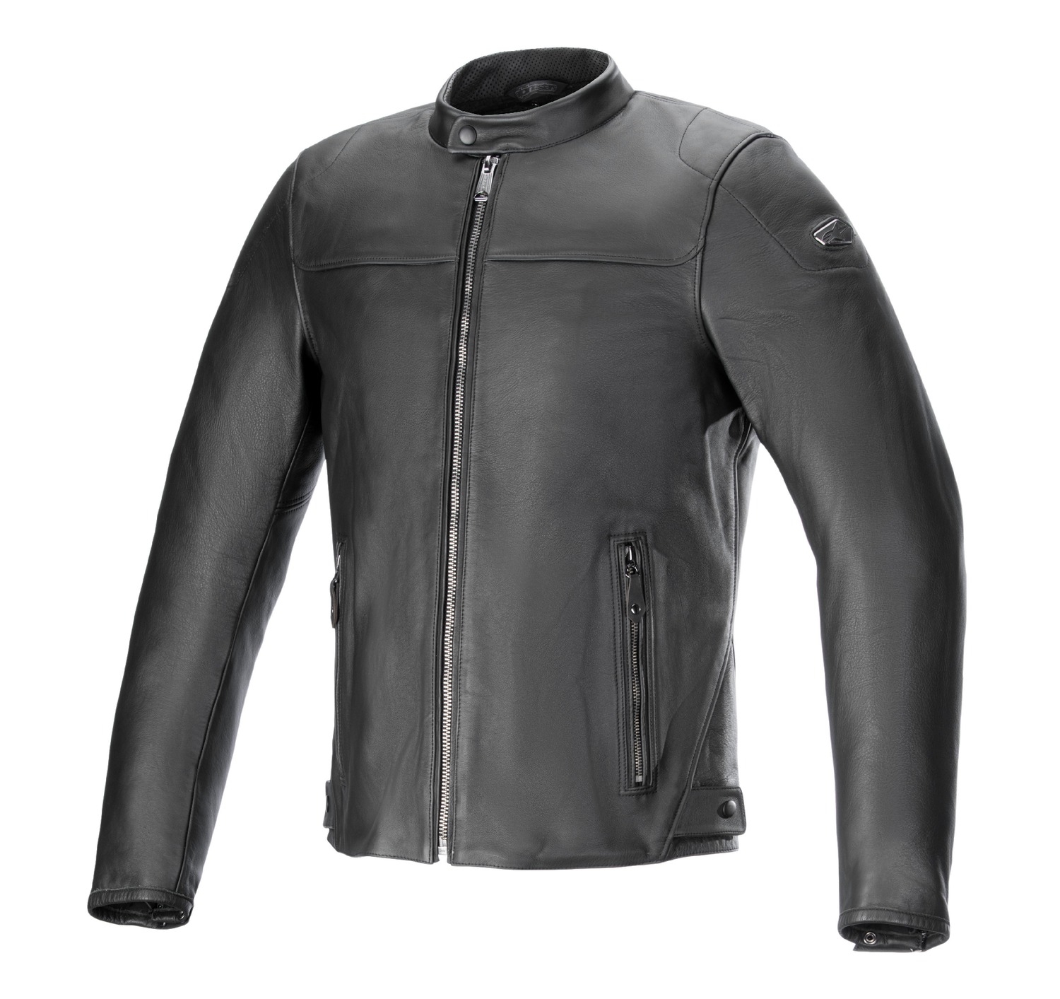 Kožená bunda na motorku Alpinestars Blacktrack černo-černá Velikost: S