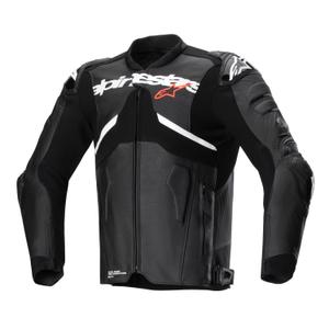 Kožená bunda na motorku Alpinestars Atem 5 černo-bílá