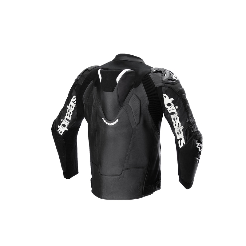 Kožená bunda na motorku Alpinestars Atem 5 černo-bílá