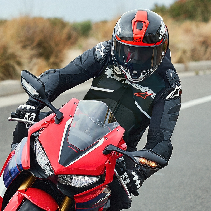 Kožená bunda na motorku Alpinestars Atem 5 černo-bílá