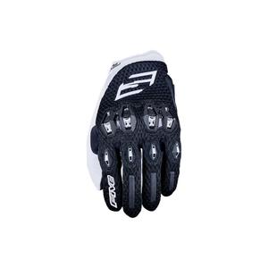 Dámské rukavice na motorku FIVE Stunt EVO 2 Airflow černo-bílé