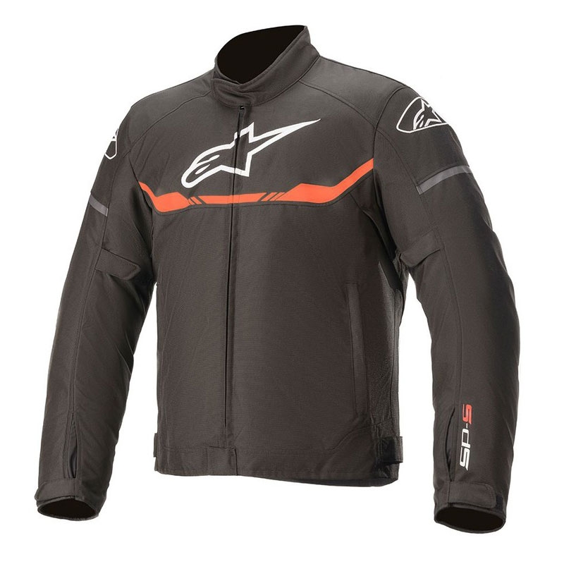 Bunda na motorku Alpinestars T-SPS Waterproof černo-fluo červená
