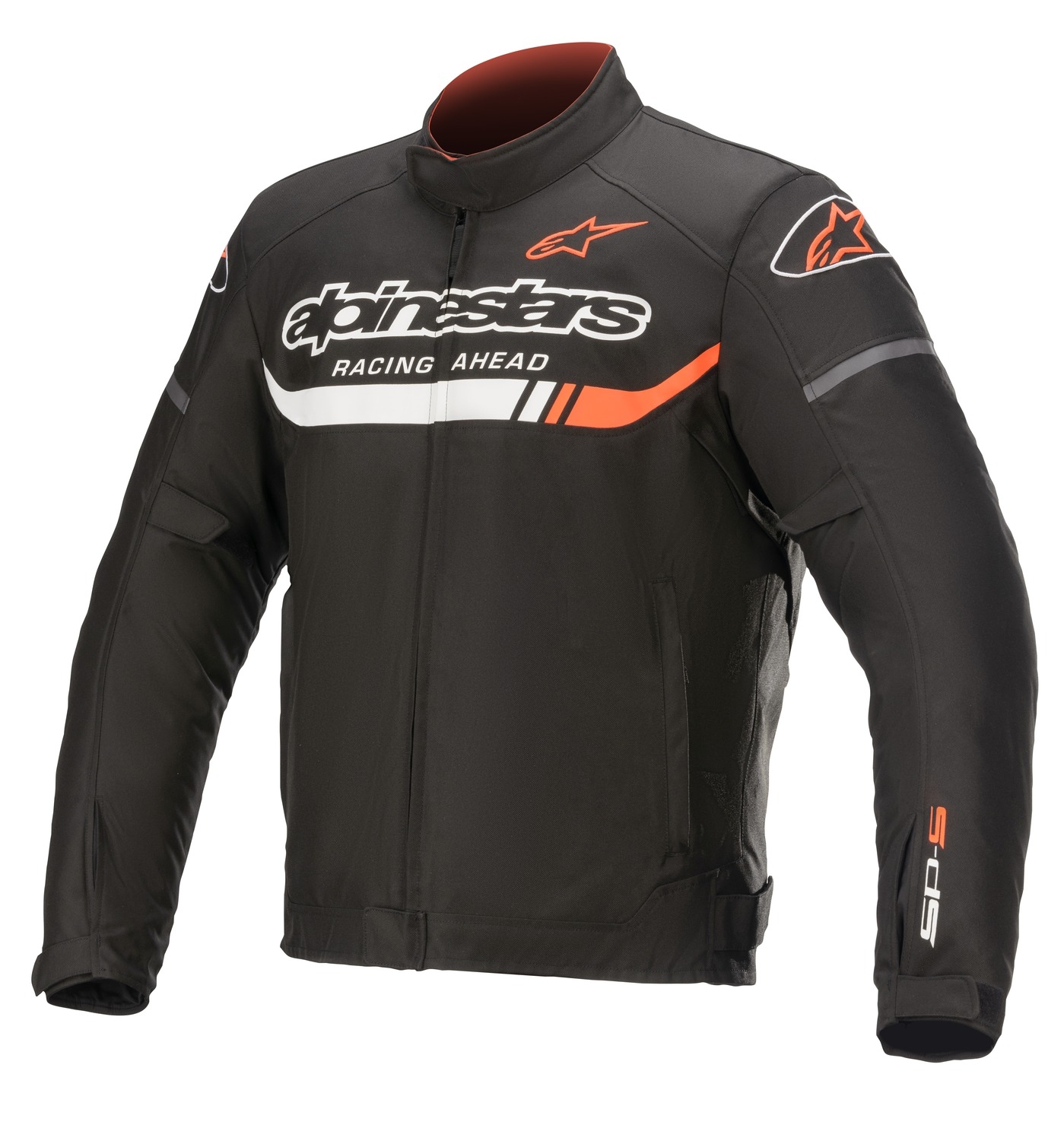 Bunda na motorku Alpinestars T-SP S Ignition Waterproof černo-bílo-fluo červená Velikost: 2XL
