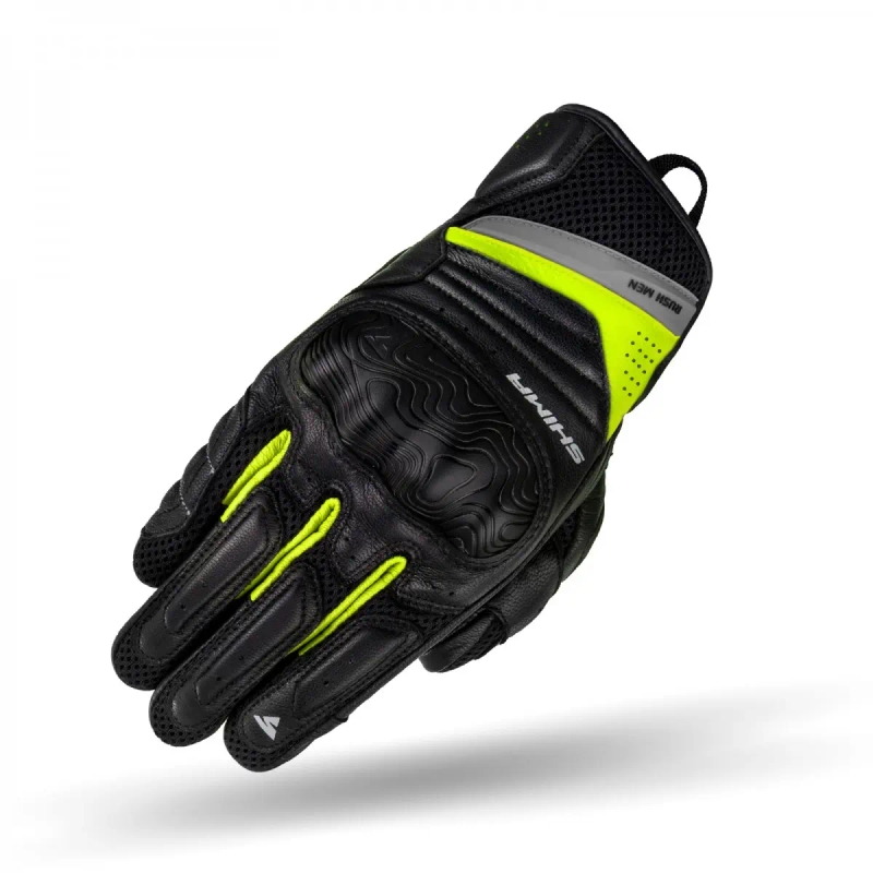 Rukavice na motorku Shima Rush černo-fluo žluté