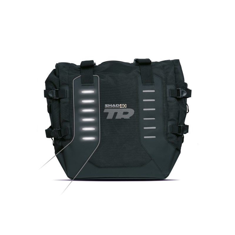 Kompletní sada bočních adventure brašen SHAD TERRA TR40 a hliníkového 48L topcase, včetně montážní sady SHAD Benelli TRK 502 X