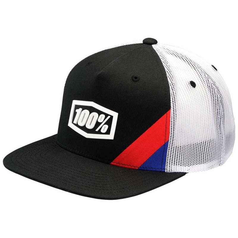 Kšiltovka 100% Cornerstone Trucker černo-bílá