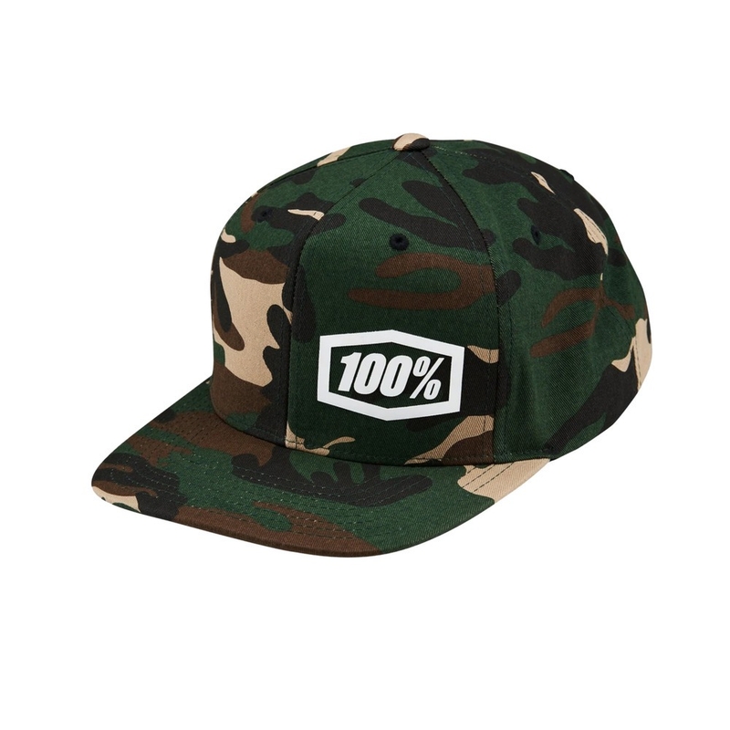 Kšiltovka 100% Machine Snapback camo