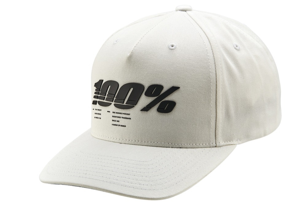 Kšiltovka 100% Staunch Snapback bíla