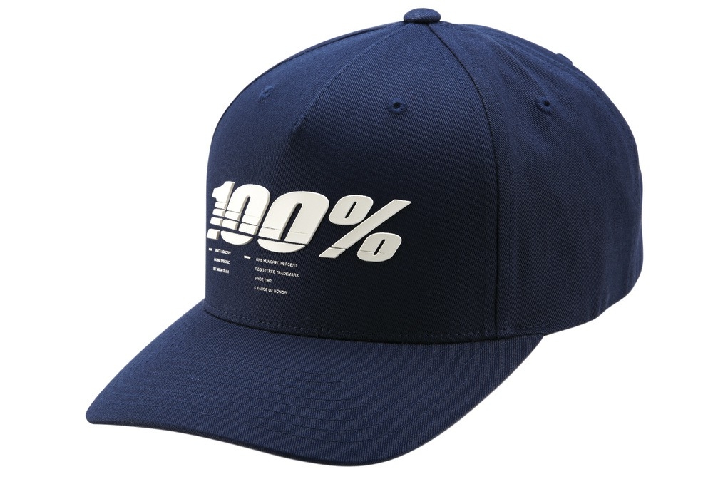 Kšiltovka 100% Staunch Snapback modrá