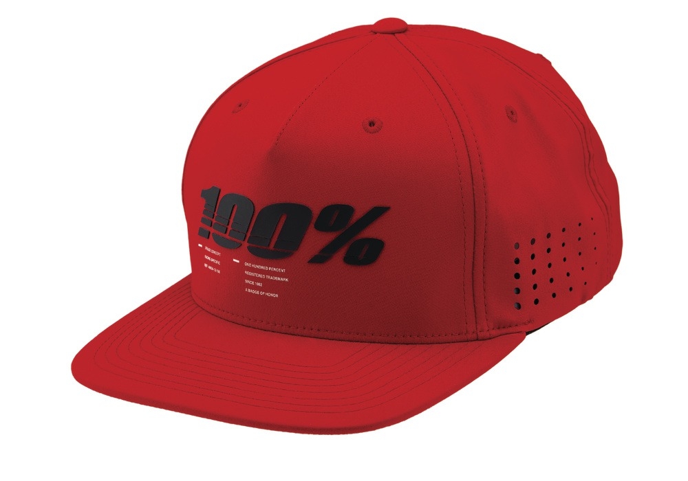 Kšiltovka 100% Drive Snapback červená