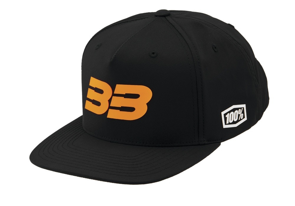 Kšiltovka 100% BB33 Snapback černo-oranžová