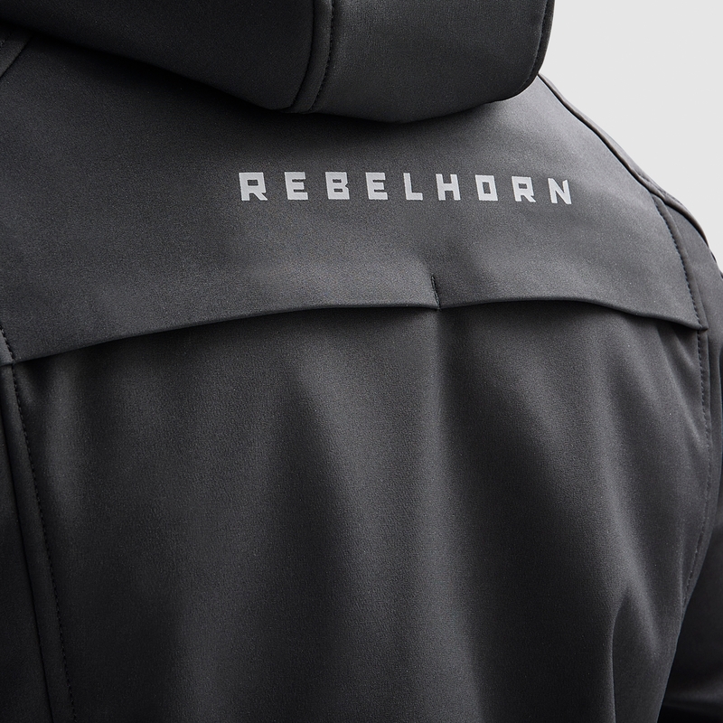 Softshellová bunda na motorku Rebelhorn Slash černá
