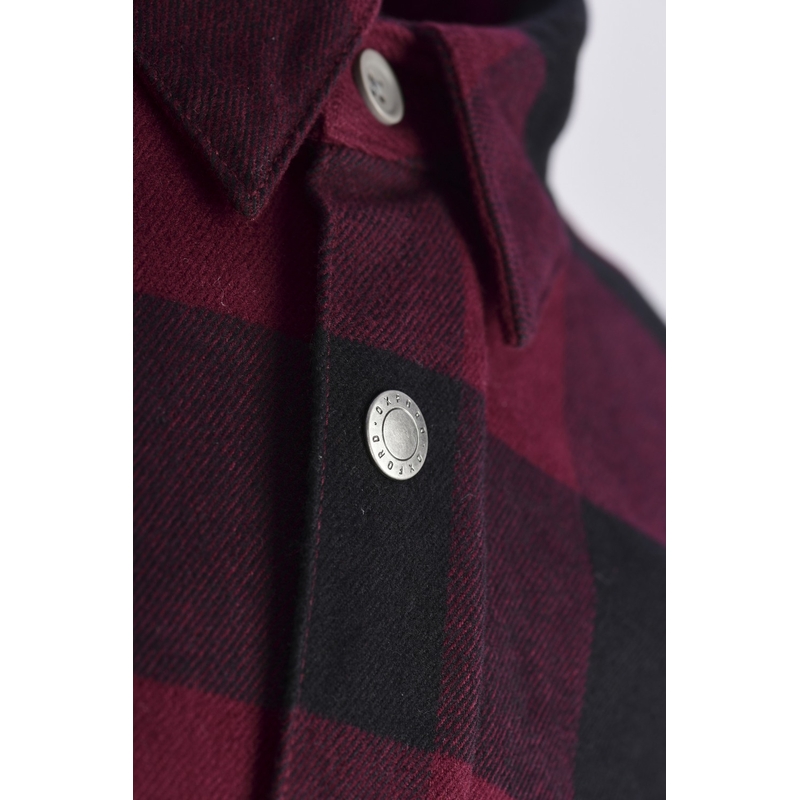 Dámská košile na motorku Oxford Kickback 2.0 červeno-černá