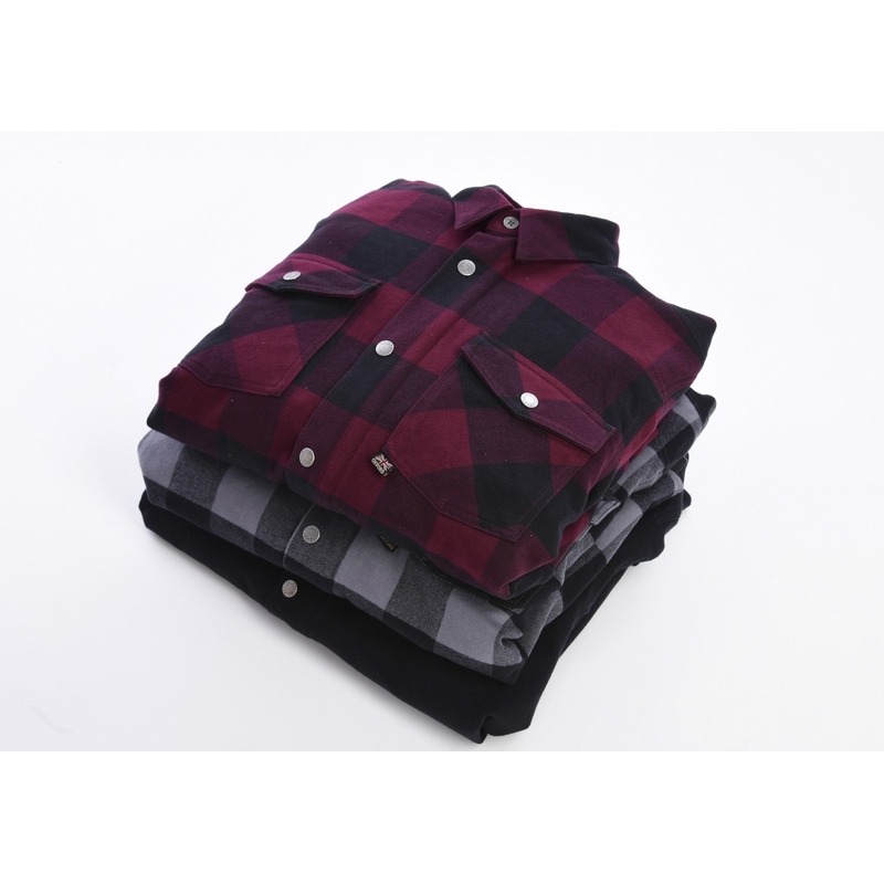 Dámská košile na motorku Oxford Kickback 2.0 červeno-černá