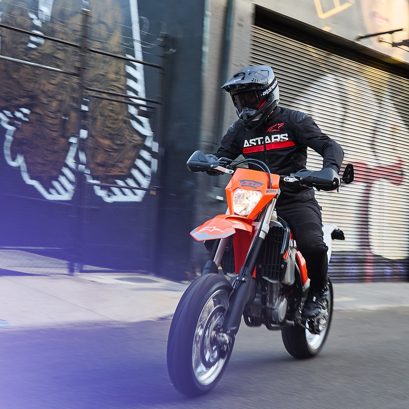 Bunda na motorku Alpinestars SMX Air černo-fluo červená