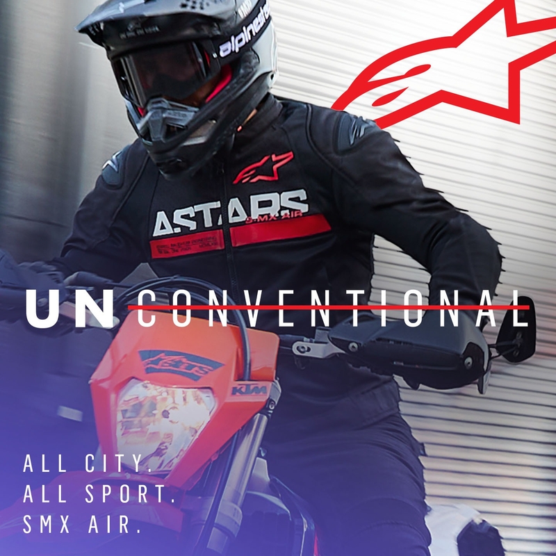 Bunda na motorku Alpinestars SMX Air černo-fluo červená