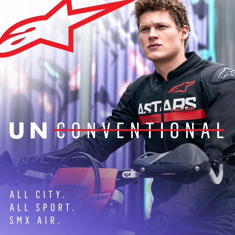 Bunda na motorku Alpinestars SMX Air černo-fluo červená