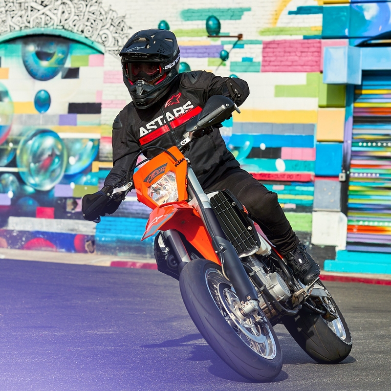 Bunda na motorku Alpinestars SMX Air černo-fluo červená