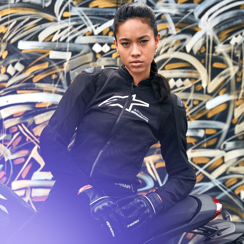 Dámská bunda na motorku Alpinestars Stella SMX Air černá