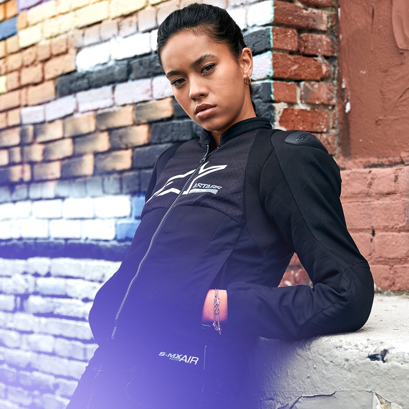 Dámská bunda na motorku Alpinestars Stella SMX Air černá