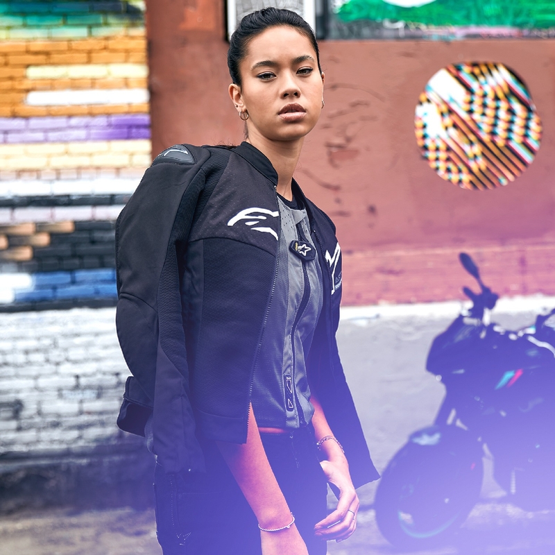 Dámská bunda na motorku Alpinestars Stella SMX Air černá