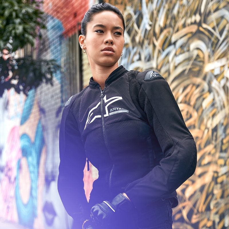 Dámská bunda na motorku Alpinestars Stella SMX Air černá