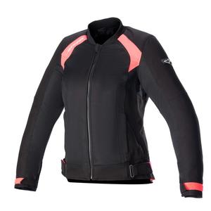 Dámská bunda na motorku Alpinestars Stella Eloise Air 2 černo-fluo růžová