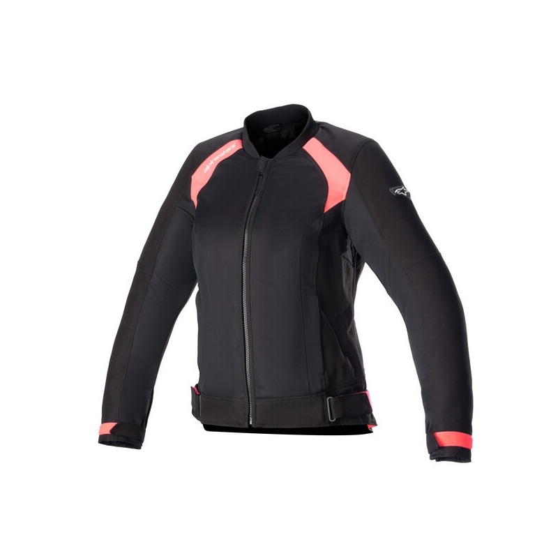 Dámská bunda na motorku Alpinestars Stella Eloise Air 2 černo-fluo růžová