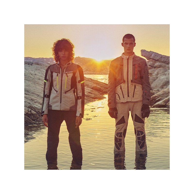 Bunda na motorku Alpinestars AMT-10R Drystar XF pískovo-černo-oražová