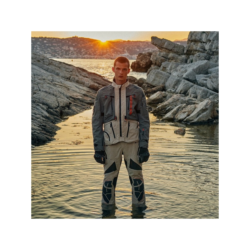 Bunda na motorku Alpinestars AMT-10R Drystar XF pískovo-černo-oražová