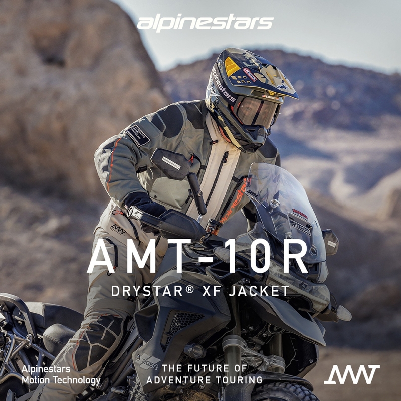 Bunda na motorku Alpinestars AMT-10R Drystar XF pískovo-černo-oražová