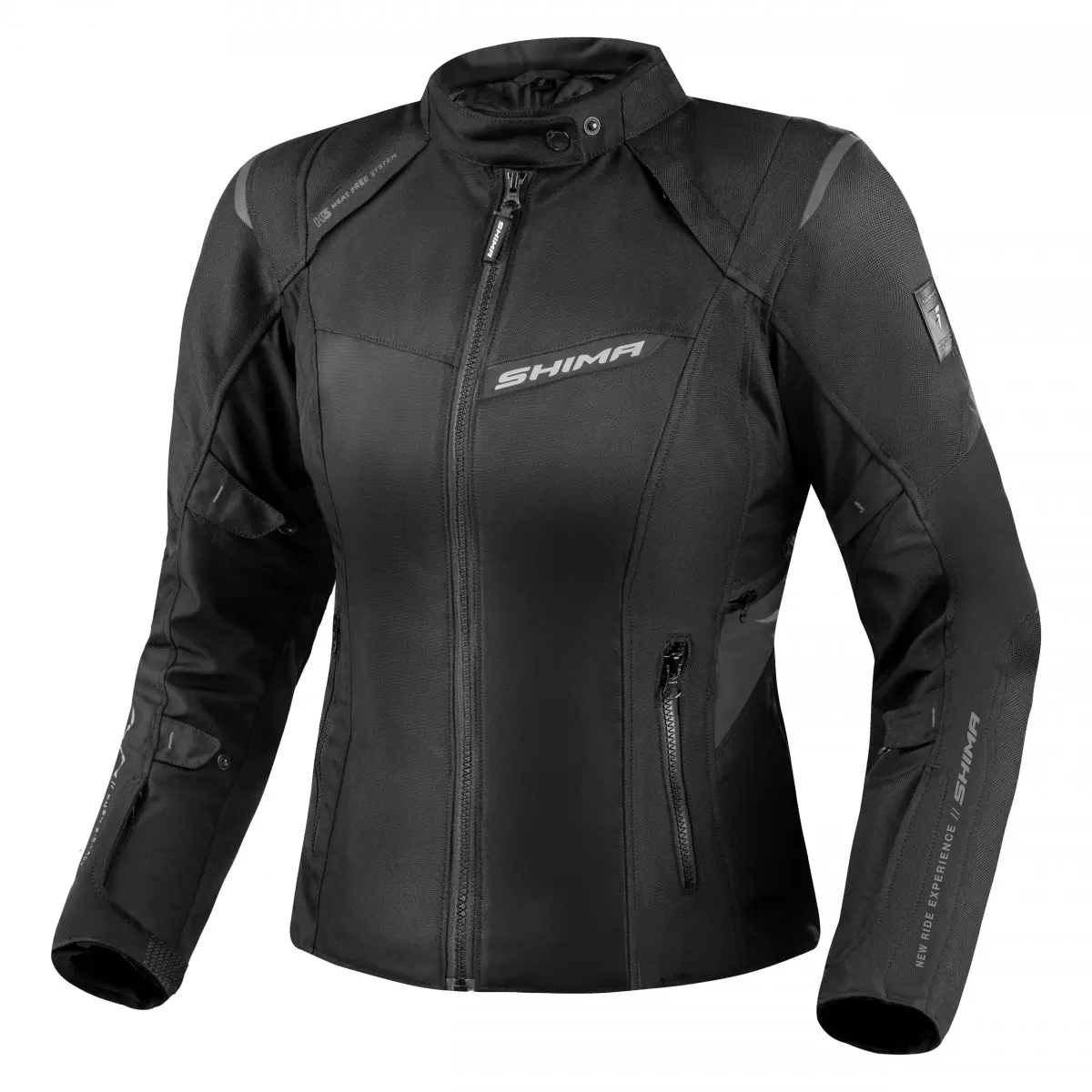 Dámská bunda na motorku Shima Rush 2.0 černá Velikost: XS