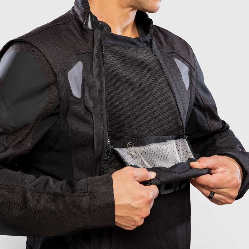 Bunda na motorku Alpinestars Halo Drystar černo-černá
