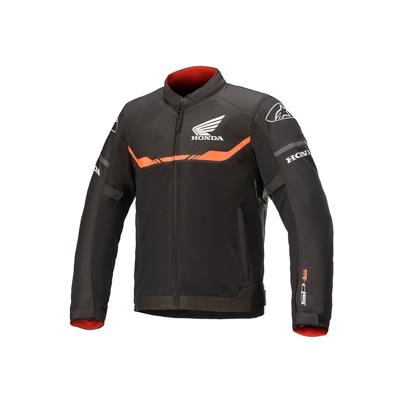Bunda na motorku Alpinestars T-SPS Air Honda Kolekce černo-červená