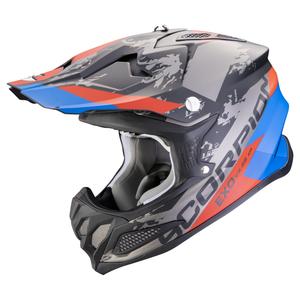 Motokrosová helma Scorpion VX-22 Air CX matná černo-modro-červená