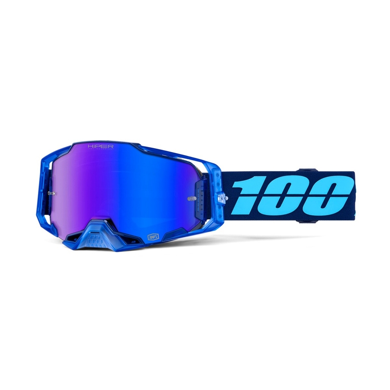 Motokrosové brýle 100% - USA ARMEGA COUPE - Hiper modré plexi