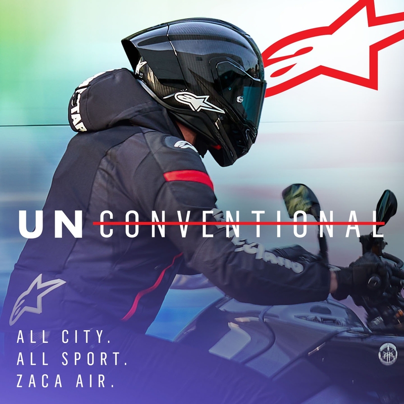 Bunda na motorku Alpinestars Zaca Air Waterproof černo-bílo-fluo červená