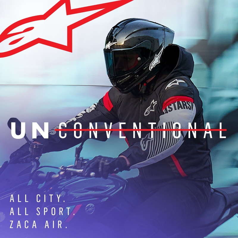 Bunda na motorku Alpinestars Zaca Air Waterproof černo-bílo-fluo červená