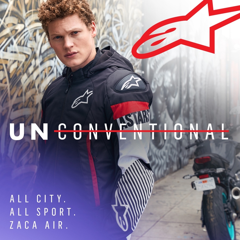 Bunda na motorku Alpinestars Zaca Air Waterproof černo-bílo-fluo červená