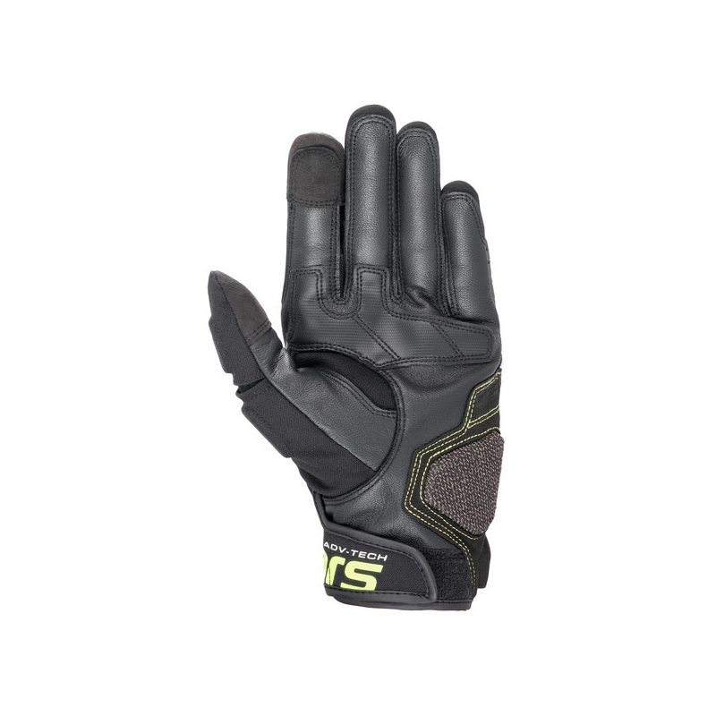 Rukavice na motorku Alpinestars Halo černo-zeleno-fluo žluté