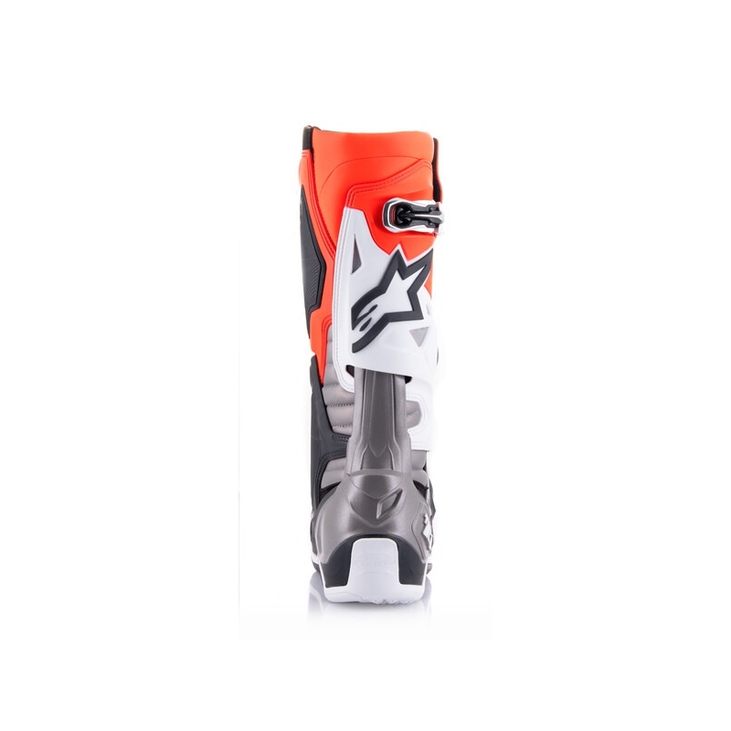 Boty na motorku Alpinestars Tech 10 oranžovo-žluto-fialovo-bílo-černé