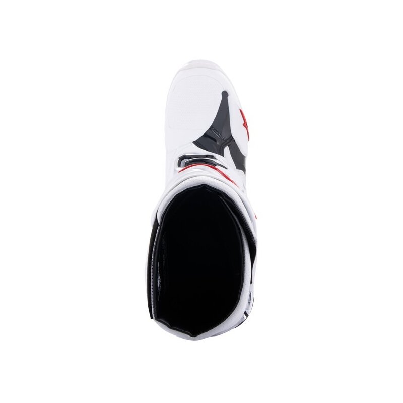 Boty na motorku Alpinestars Tech 10 Supervented Perforované bílo-červeno-černé